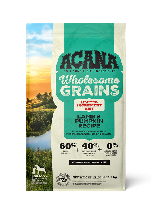 Wholesome Grains, Lamb & Pumpkin Recipe, Limited Ingredient Diet